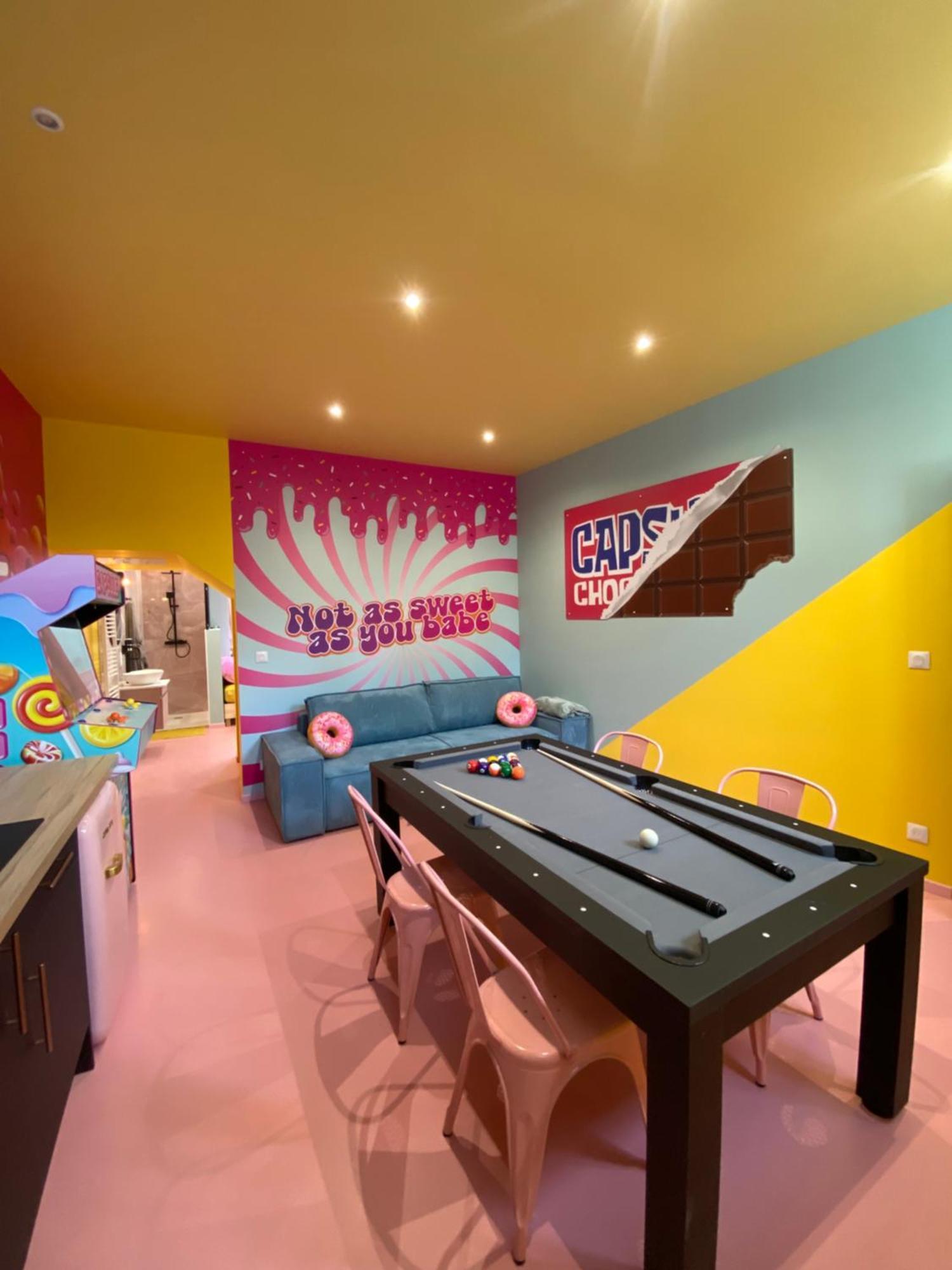 Capsule Bonbon - Balneo - Sauna - Billard - Nintendo Switch Douai Bagian luar foto
