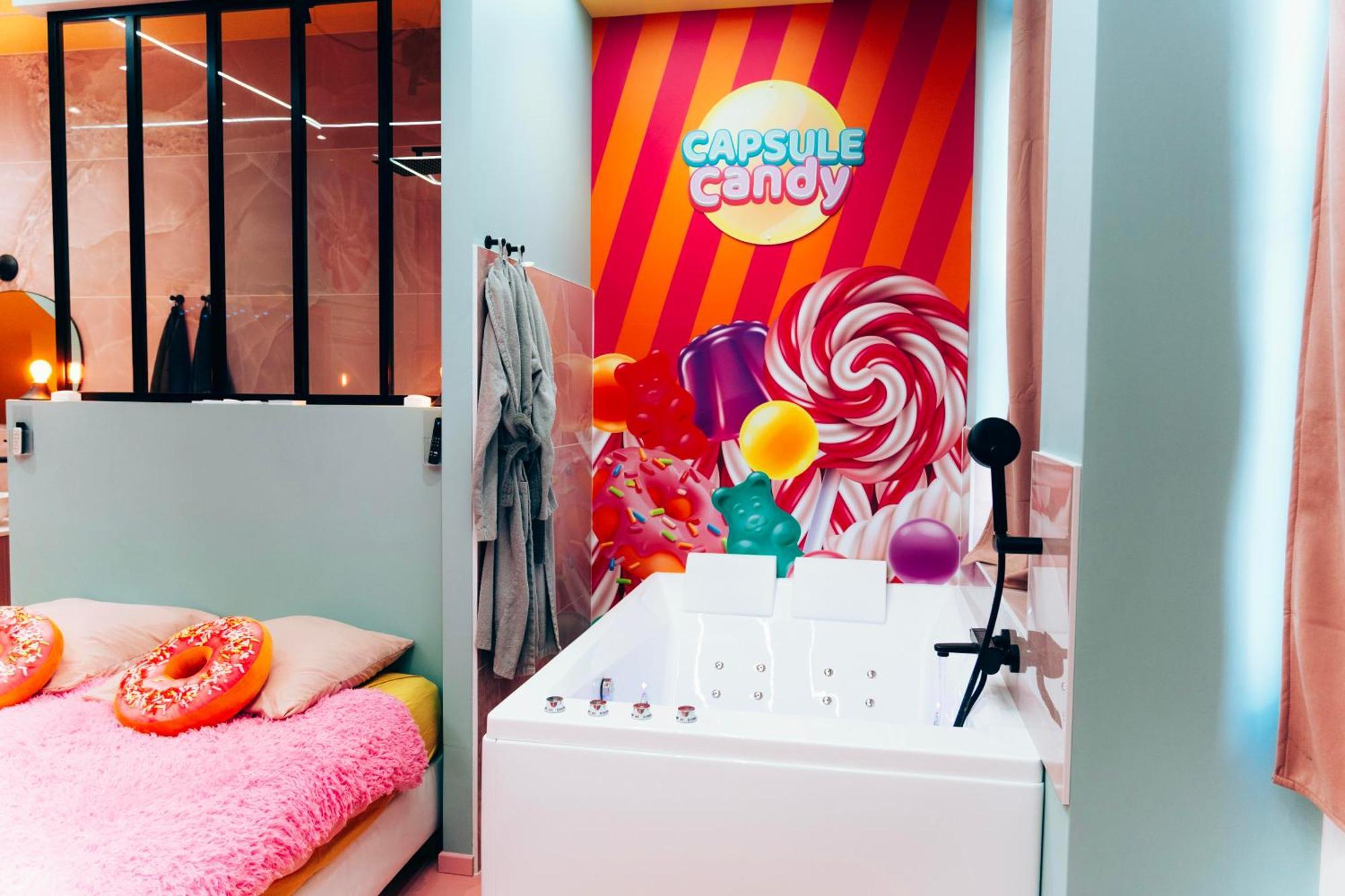 Capsule Bonbon - Balneo - Sauna - Billard - Nintendo Switch Douai Bagian luar foto