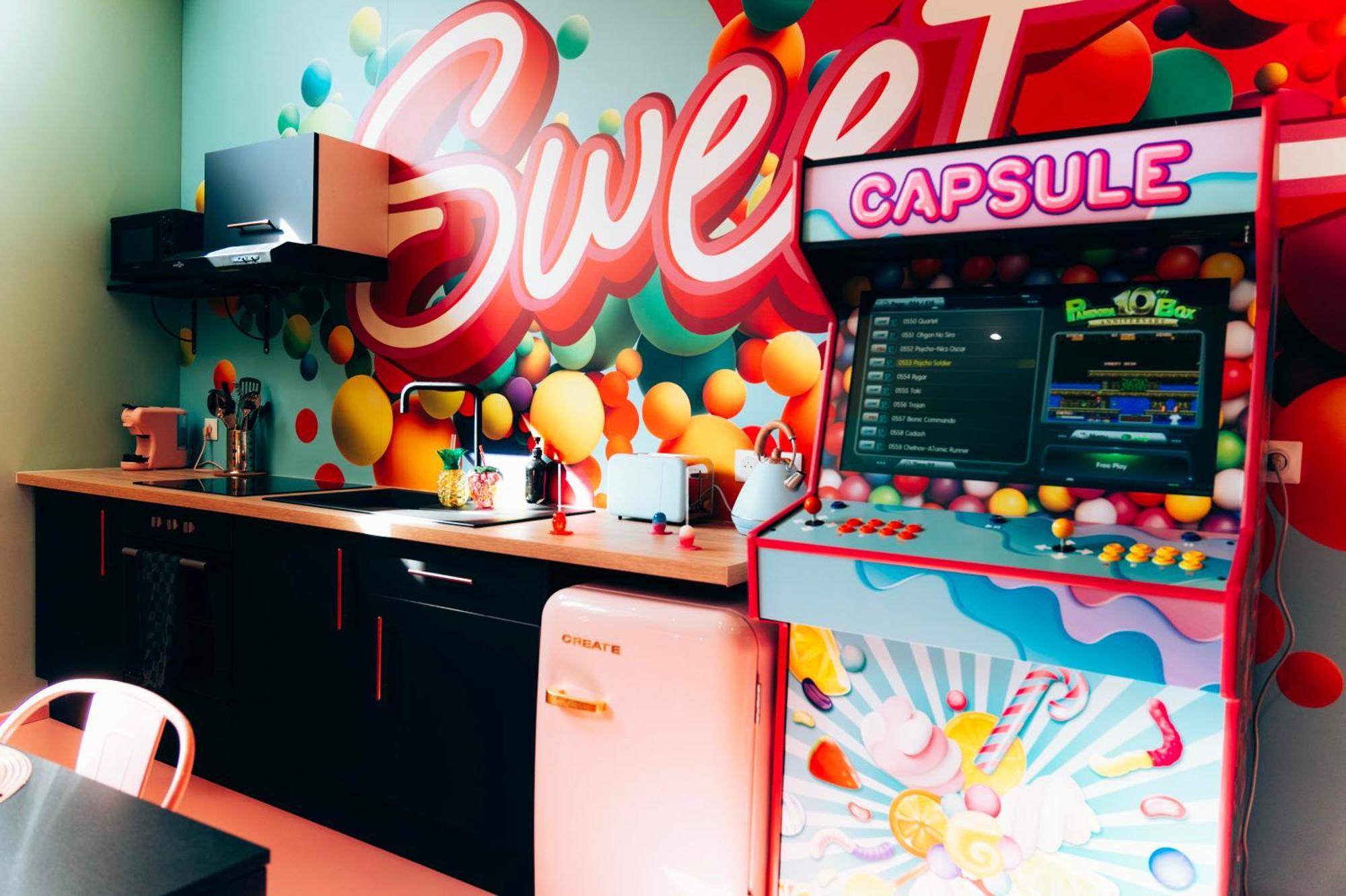 Capsule Bonbon - Balneo - Sauna - Billard - Nintendo Switch Douai Bagian luar foto